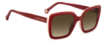 Women Carolina Herrera Sunglasses: HER 0143/G/S - Burgundy Beige - SpecSMART Eye Clinic (Diagonal View)